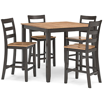 Gesthaven Counter Height Dining Table and 4 Barstools (Set of 5) - Yulissa Home Furnishings (NJ)