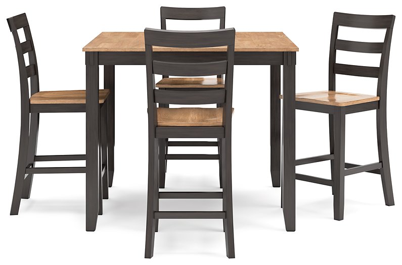 Gesthaven Counter Height Dining Table and 4 Barstools (Set of 5) - Yulissa Home Furnishings (NJ)