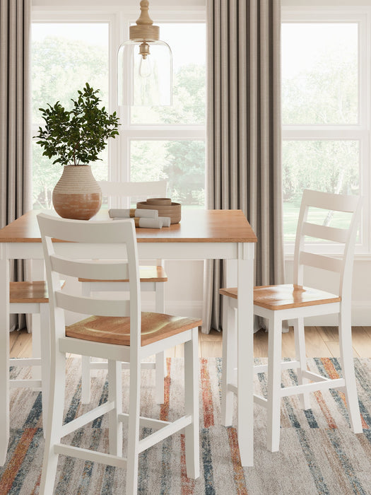 Gesthaven Counter Height Dining Table and 4 Barstools (Set of 5) - Yulissa Home Furnishings (NJ)