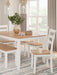 Gesthaven Dining Table with 4 Chairs and Bench (Set of 6) - Yulissa Home Furnishings (NJ)