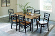 Blondon Dining Table and 6 Chairs (Set of 7) - Yulissa Home Furnishings (NJ)