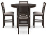 Langwest Counter Height Dining Table and 4 Barstools (Set of 5) - Yulissa Home Furnishings (NJ)