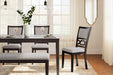 Langwest Dining Table and 4 Chairs and Bench (Set of 6) - Yulissa Home Furnishings (NJ)