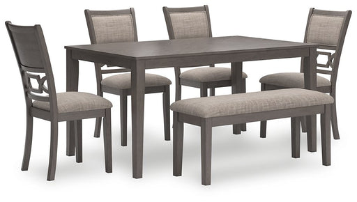 Wrenning Dining Table and 4 Chairs and Bench (Set of 6) image