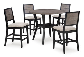 Corloda Counter Height Dining Table and 4 Barstools (Set of 5) - Yulissa Home Furnishings (NJ)