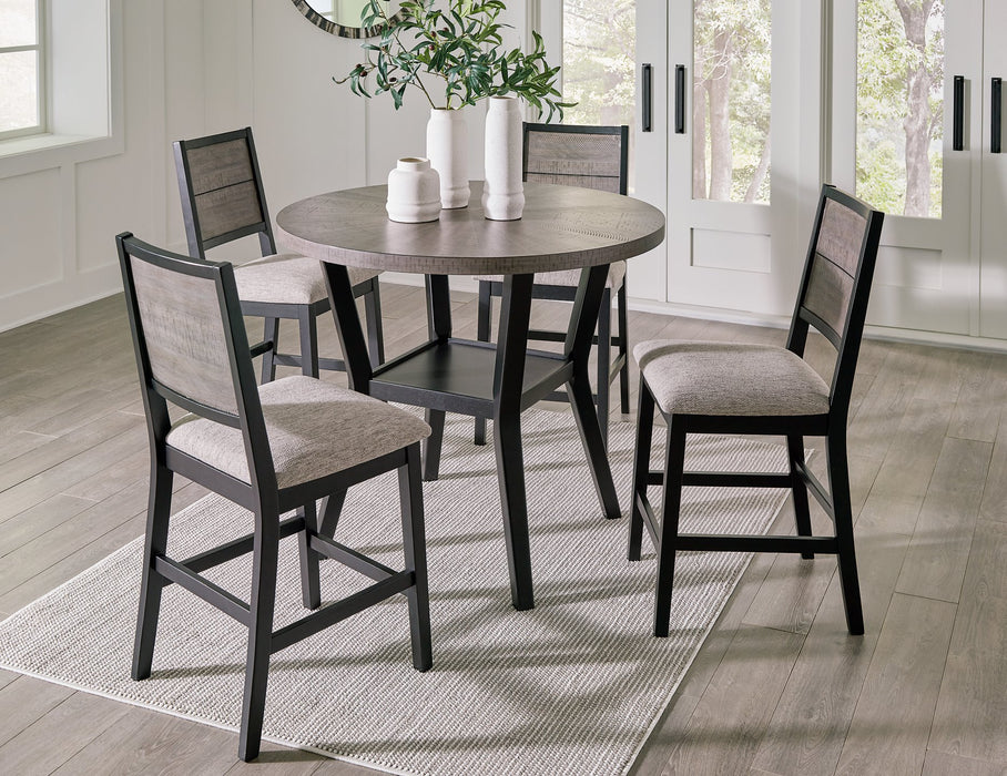 Corloda Counter Height Dining Table and 4 Barstools (Set of 5) - Yulissa Home Furnishings (NJ)