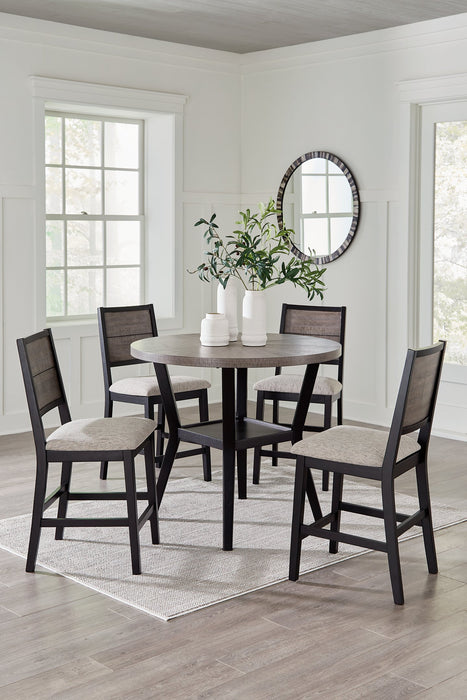 Corloda Counter Height Dining Table and 4 Barstools (Set of 5) - Yulissa Home Furnishings (NJ)