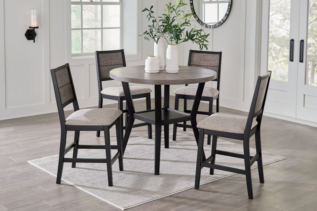 Corloda Counter Height Dining Table and 4 Barstools (Set of 5) - Yulissa Home Furnishings (NJ)