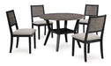 Corloda Dining Table and 4 Chairs (Set of 5) - Yulissa Home Furnishings (NJ)