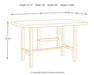 Kavara Counter Height Dining Set - Yulissa Home Furnishings (NJ)