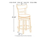 Pinnadel Counter Height Bar Stool - Yulissa Home Furnishings (NJ)