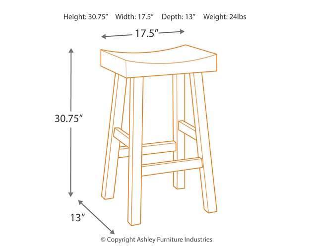 Glosco Bar Height Bar Stool - Yulissa Home Furnishings (NJ)