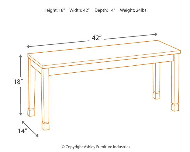 Owingsville Dining Bench - Yulissa Home Furnishings (NJ)