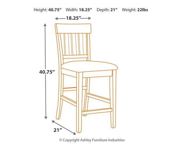 Haddigan Counter Height Dining Set - Yulissa Home Furnishings (NJ)