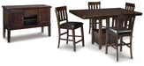 Haddigan Counter Height Dining Set - Yulissa Home Furnishings (NJ)