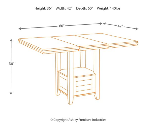 Haddigan Dining Room Set - Yulissa Home Furnishings (NJ)