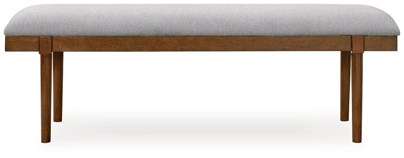 Lyncott 59" Upholstered Dining Bench - Yulissa Home Furnishings (NJ)