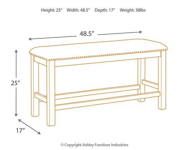 Moriville Counter Height Dining Set - Yulissa Home Furnishings (NJ)