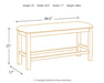 Moriville Counter Height Dining Bench - Yulissa Home Furnishings (NJ)