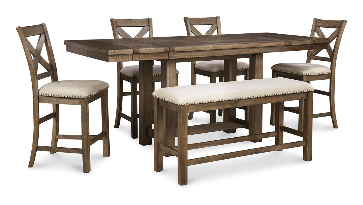 Moriville Counter Height Dining Extension Table - Yulissa Home Furnishings (NJ)