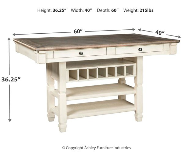 Bolanburg Counter Height Dining Table - Yulissa Home Furnishings (NJ)