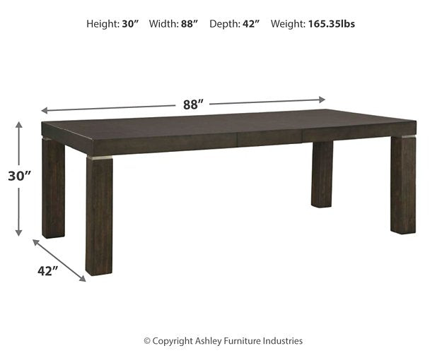 Hyndell Dining Extension Table - Yulissa Home Furnishings (NJ)