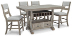 Moreshire Counter Height Dining Set - Yulissa Home Furnishings (NJ)