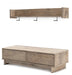 Oliah Bench with Coat Rack - Yulissa Home Furnishings (NJ)