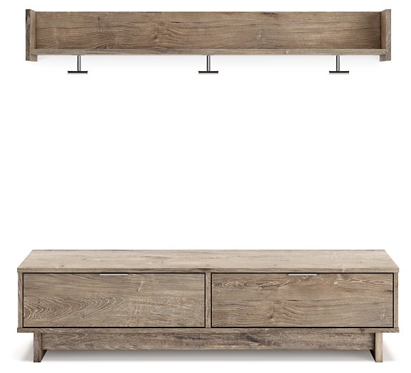 Oliah Bench with Coat Rack - Yulissa Home Furnishings (NJ)