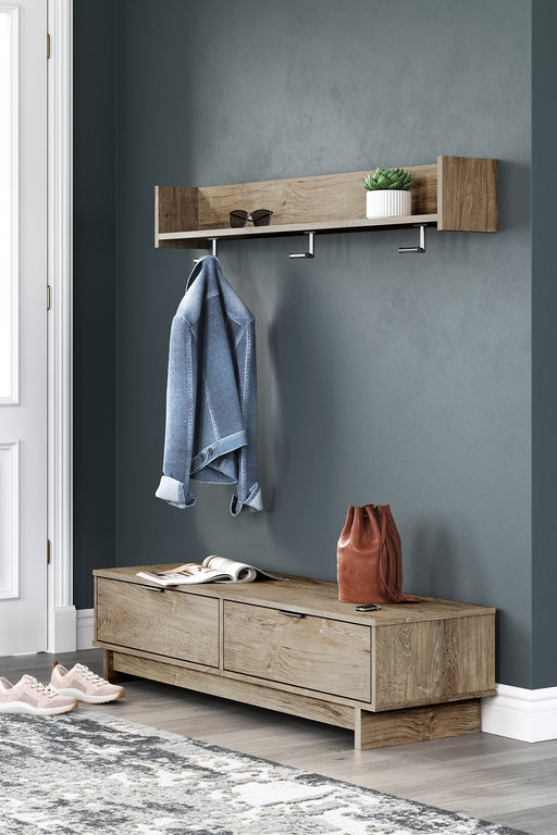 Oliah Bench with Coat Rack - Yulissa Home Furnishings (NJ)