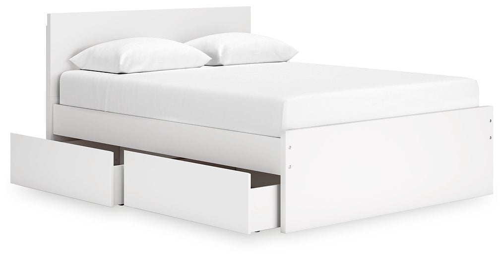 Onita Panel Bed with 1 Side Storage - Yulissa Home Furnishings (NJ)