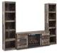 Derekson 3-Piece Entertainment Center with Electric Fireplace - Yulissa Home Furnishings (NJ)