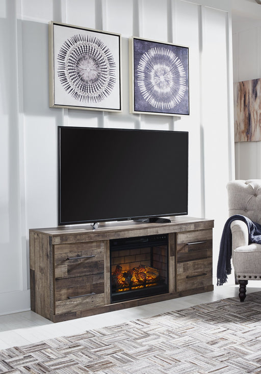 Derekson TV Stand with Electric Fireplace - Yulissa Home Furnishings (NJ)