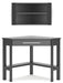 Otaska Home Office Corner Desk with Bookcase - Yulissa Home Furnishings (NJ)