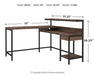 Arlenbry Home Office L-Desk with Storage - Yulissa Home Furnishings (NJ)