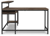 Arlenbry Home Office L-Desk with Storage - Yulissa Home Furnishings (NJ)