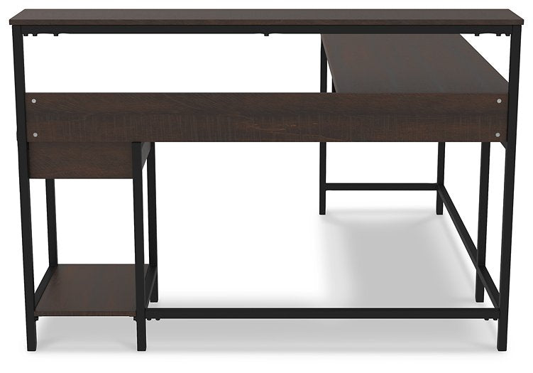 Camiburg Home Office L-Desk with Storage - Yulissa Home Furnishings (NJ)