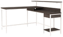 Dorrinson Home Office L-Desk with Storage - Yulissa Home Furnishings (NJ)