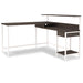 Dorrinson Home Office L-Desk with Storage - Yulissa Home Furnishings (NJ)