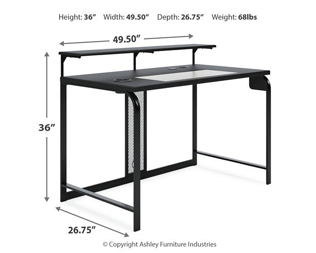 Lynxtyn 48" Home Office Desk - Yulissa Home Furnishings (NJ)