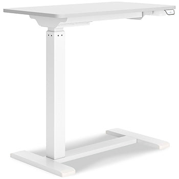 Lynxtyn Adjustable Height Home Office Side Desk - Yulissa Home Furnishings (NJ)