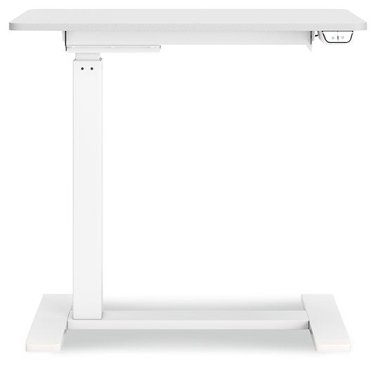 Lynxtyn Adjustable Height Home Office Side Desk - Yulissa Home Furnishings (NJ)