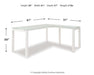 Baraga Home Office L-Desk - Yulissa Home Furnishings (NJ)