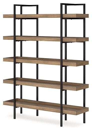 Montia 76" Bookcase - Yulissa Home Furnishings (NJ)