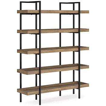 Montia 76" Bookcase - Yulissa Home Furnishings (NJ)