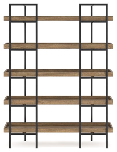 Montia 76" Bookcase - Yulissa Home Furnishings (NJ)