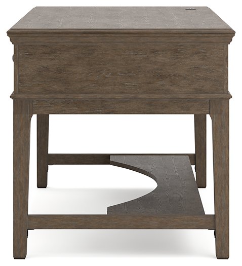 Janismore Home Office Storage Leg Desk - Yulissa Home Furnishings (NJ)