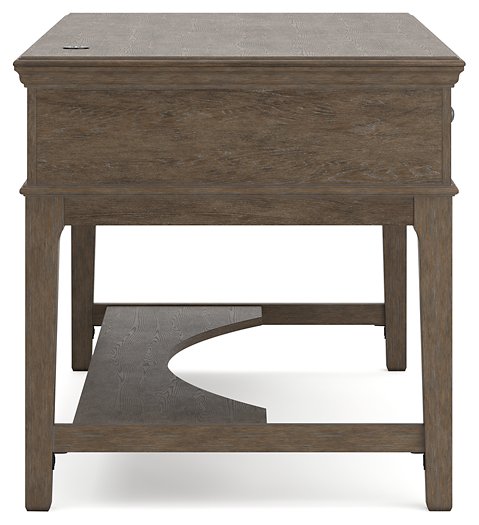 Janismore Home Office Storage Leg Desk - Yulissa Home Furnishings (NJ)