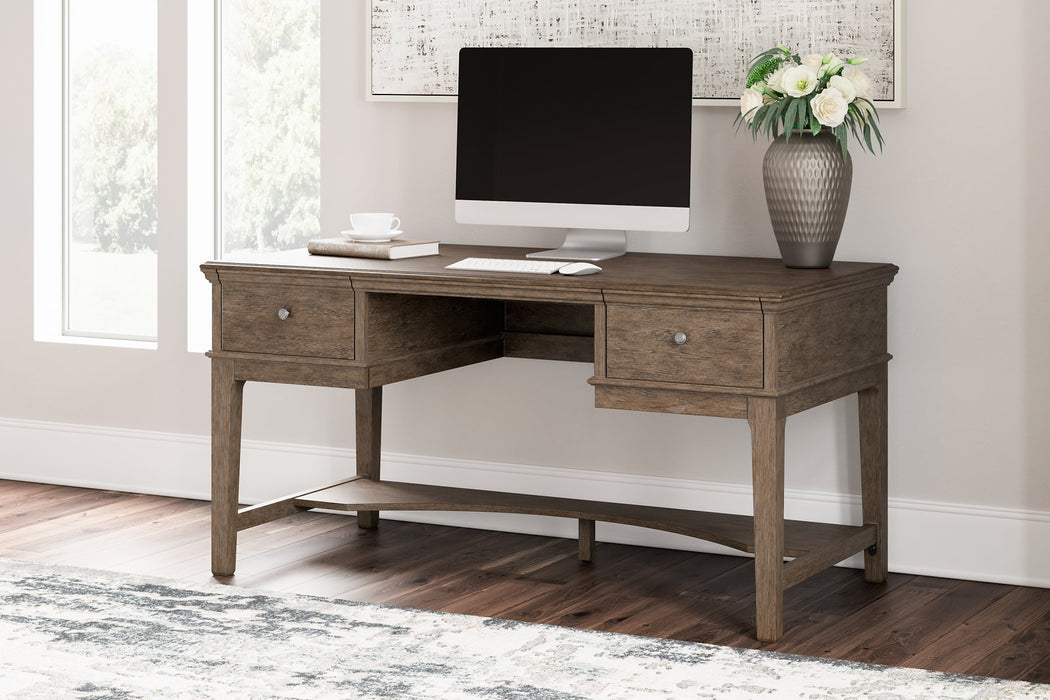 Janismore Home Office Storage Leg Desk - Yulissa Home Furnishings (NJ)