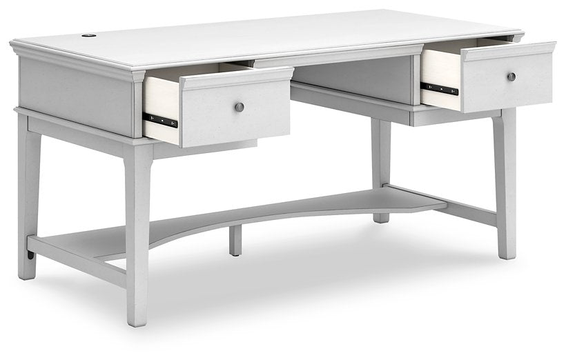 Kanwyn Home Office Storage Leg Desk - Yulissa Home Furnishings (NJ)